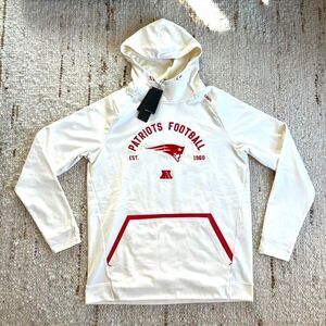 RARE UNRL x New England Patriots White 2025 Crossover Hoodie II Nike Jersey Maye